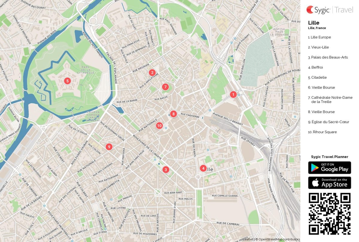 Lille sevärdheter karta