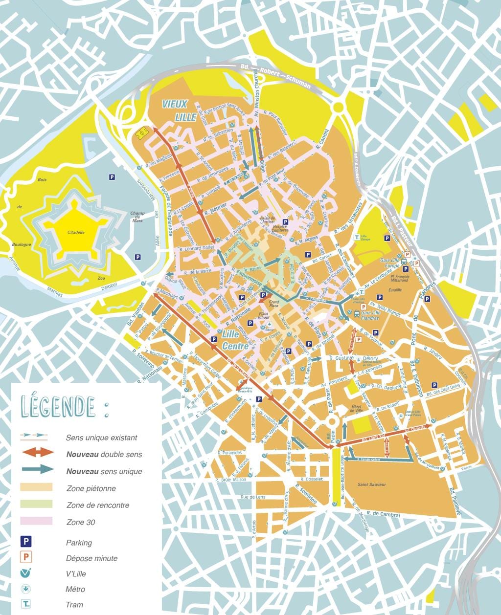 karta över Lille kommuner