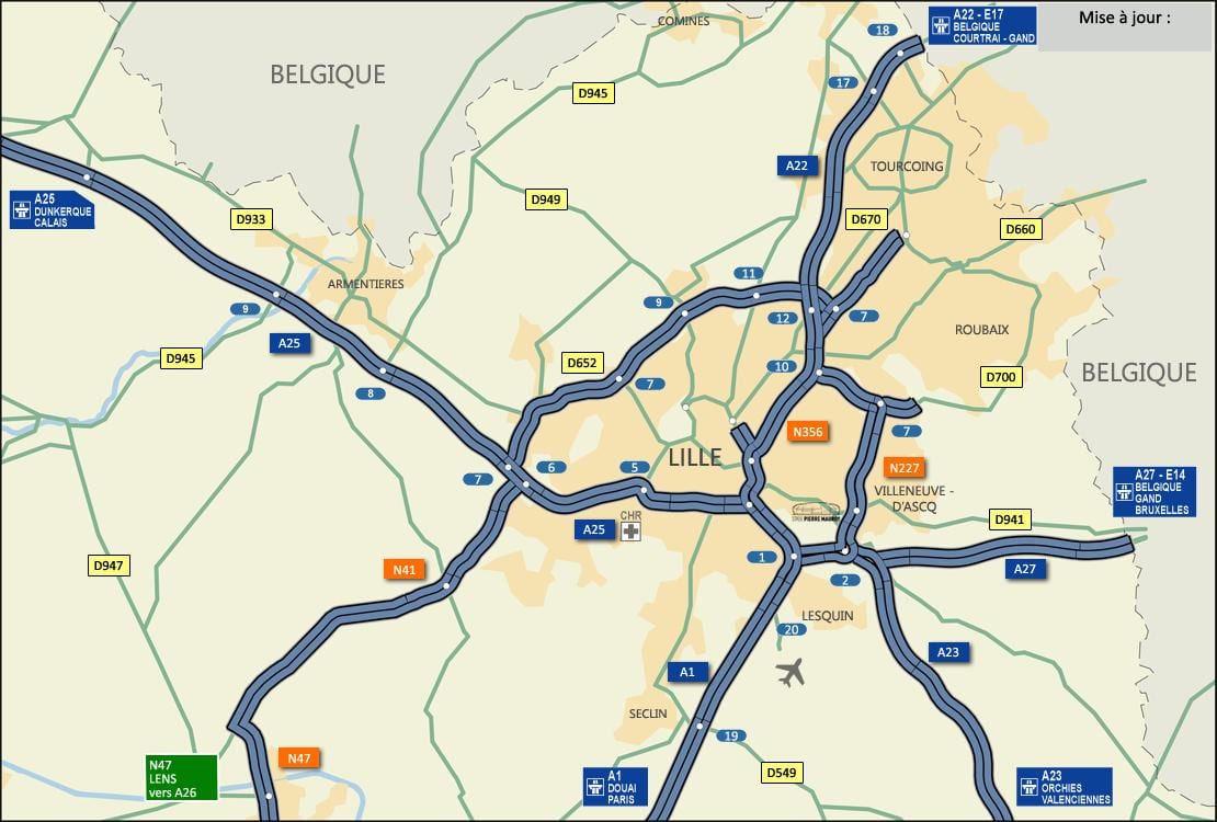 Lille road karta