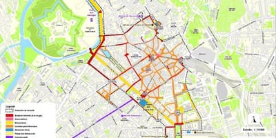 Karta över Lille braderie