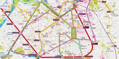 Karta över Lille bus