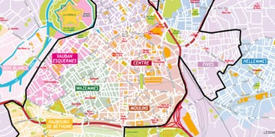 Karta över Lille förort
