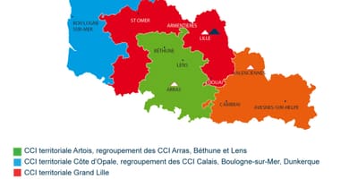 Karta över frankrike Lille regionen