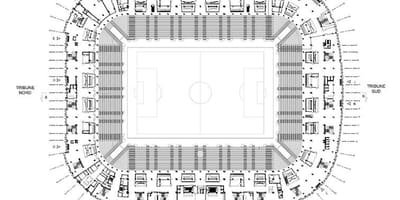 Karta över Lille stadium